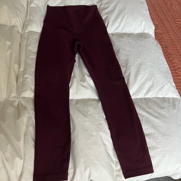 Lululemon Dark Red High Times Tight - size 4 - Picture 5 of 7